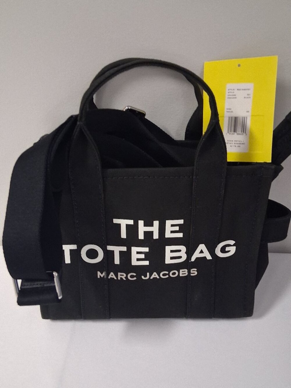 Authentic Marc Jacobs “The Small Tote Bag” – Black – Style M0016493-001
